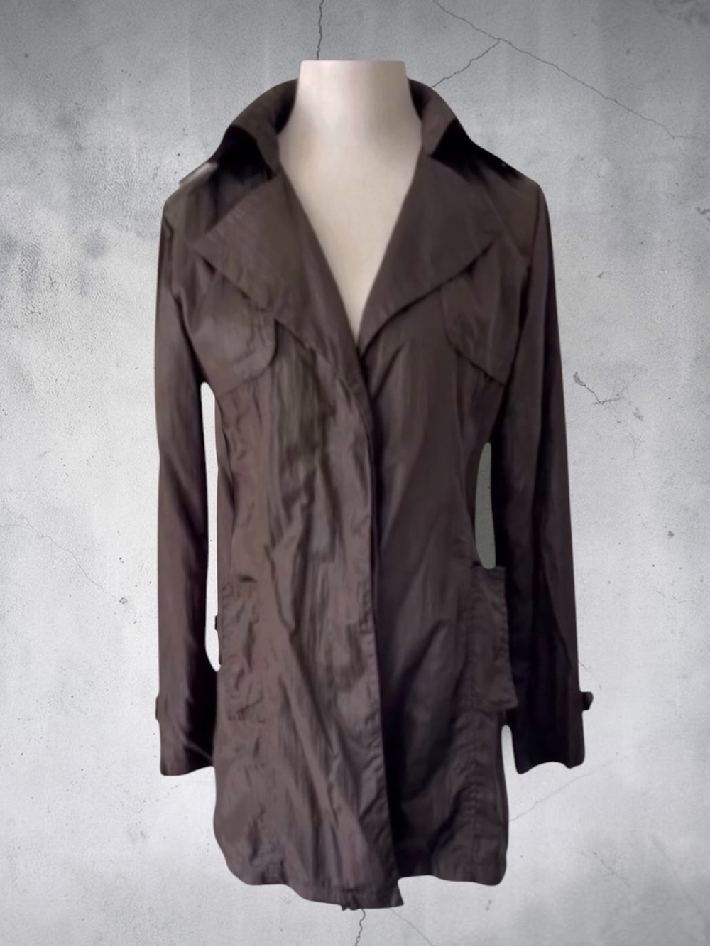 Louis Vuitton Jacket Raincoat Signature Buttons Size XL